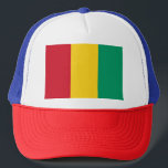Gorra De Camionero Bandera de Guinea<br><div class="desc">La bandera guineana es una tricolor vertical. Los colores usados en la bandera son rojo,  verde,  amarillo. La proporción de la bandera guineana es de 2:3. La bandera de Guinea fue adoptada en 1958.</div>