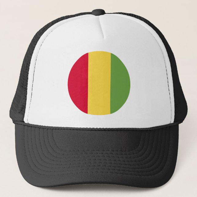 Gorra De Camionero Bandera de Guinea (Anverso)