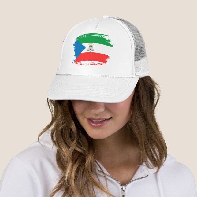 Gorra De Camionero Bandera de Guinea Ecuatorial (In situ)