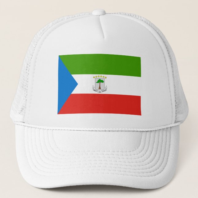 Gorra De Camionero Bandera de Guinea Ecuatorial (Anverso)