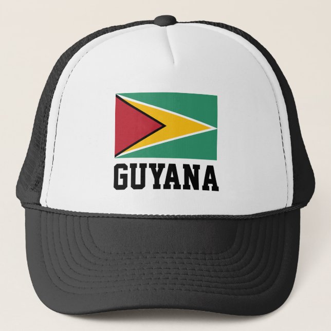 Gorra De Camionero Bandera de Guyana (Anverso)