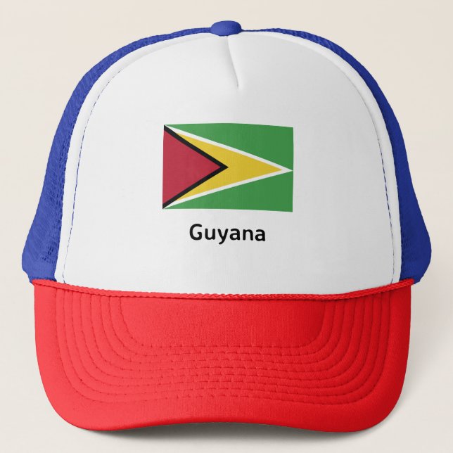 Gorra De Camionero Bandera de Guyana (Anverso)