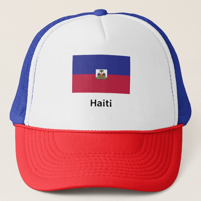Gorra De Camionero Bandera de Haití (Anverso)
