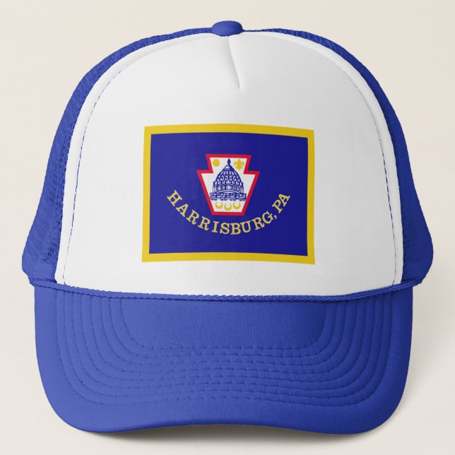 Gorra De Camionero Bandera de Harrisburg, Pensilvania (Anverso)