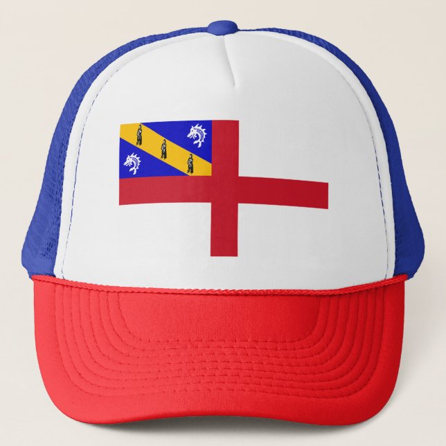 Gorra De Camionero Bandera de Herm (Anverso)