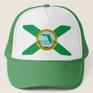 Gorra De Camionero Bandera de Hollywood, Florida