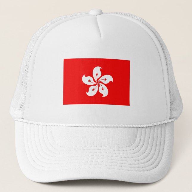Gorra De Camionero Bandera de Hong Kong (Anverso)