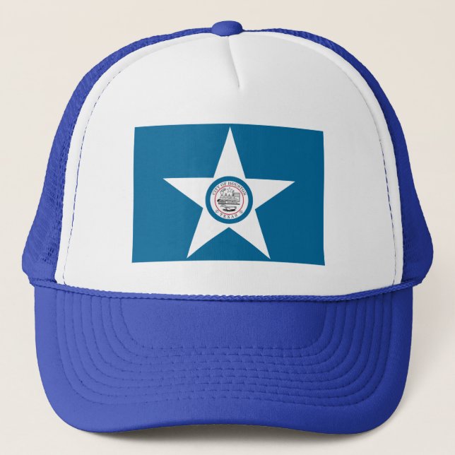 Gorra De Camionero Bandera de Houston (Anverso)