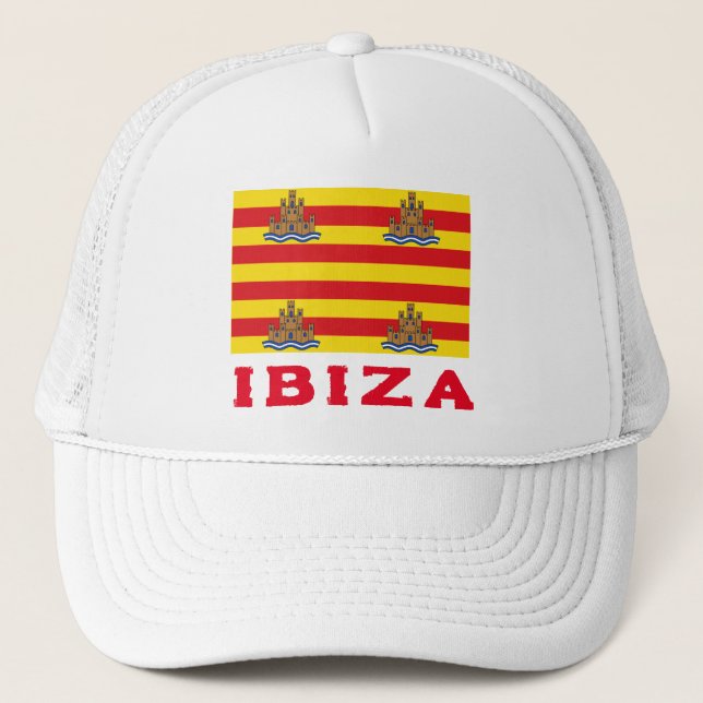 Gorra De Camionero Bandera de Ibiza, España (Anverso)