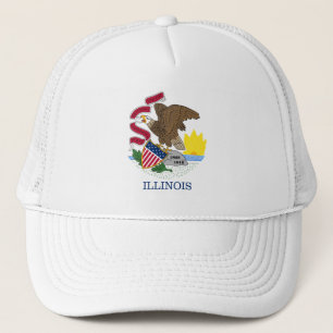 GORRA DE CAMIONERO BANDERA DE ILLINOIS