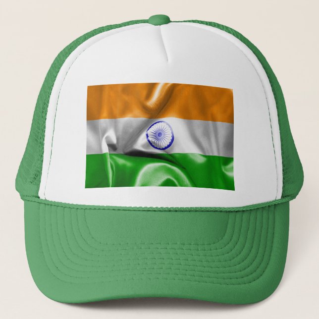 Gorra De Camionero Bandera de India (Anverso)
