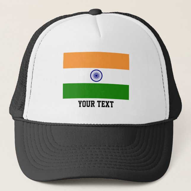 Gorra De Camionero Bandera de India (Anverso)