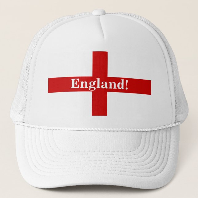 Gorra De Camionero Bandera de Inglaterra - ¡Inglaterra! ¡Tierra Grand (Anverso)