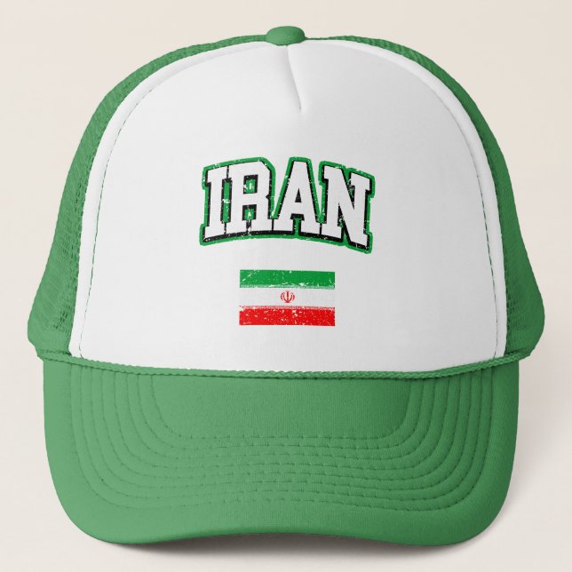 Gorra De Camionero Bandera de Irán (Anverso)