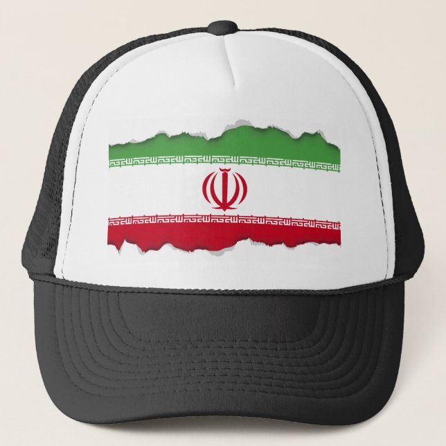 Gorra De Camionero Bandera de Irán (Anverso)
