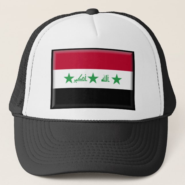 Gorra De Camionero Bandera de Iraq (Anverso)