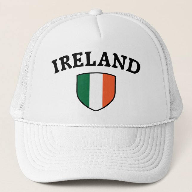 Gorra De Camionero Bandera de Irlanda (Anverso)