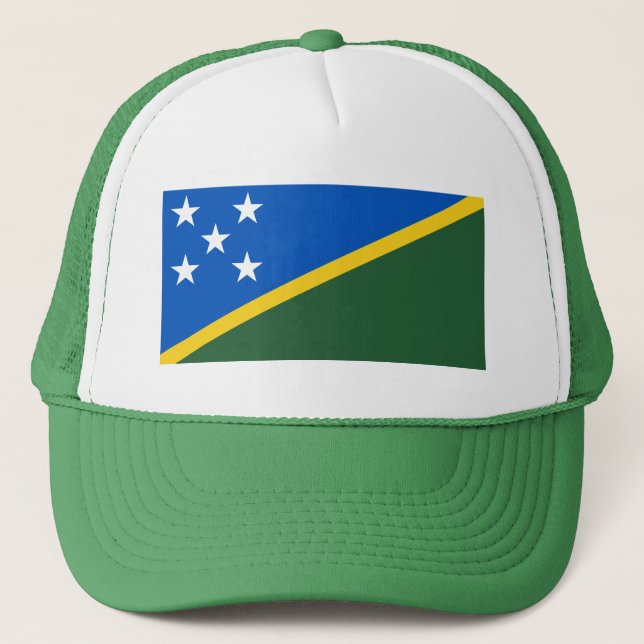Gorra De Camionero Bandera de Islas Salomón (Anverso)