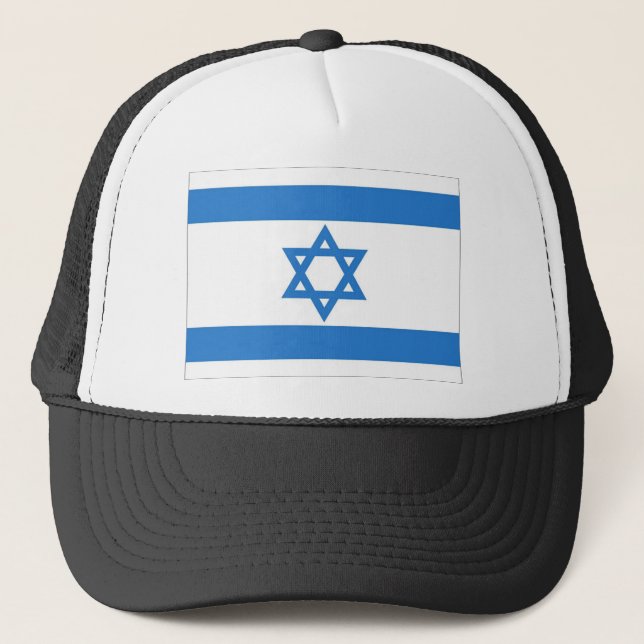 Gorra De Camionero Bandera de Israel (Anverso)