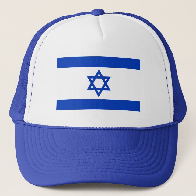 Gorra De Camionero Bandera de Israel (Anverso)