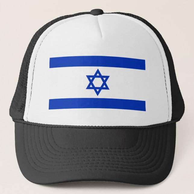 Gorra De Camionero Bandera de Israel (Anverso)