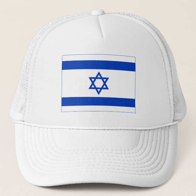 Gorra De Camionero Bandera de Israel (Anverso)