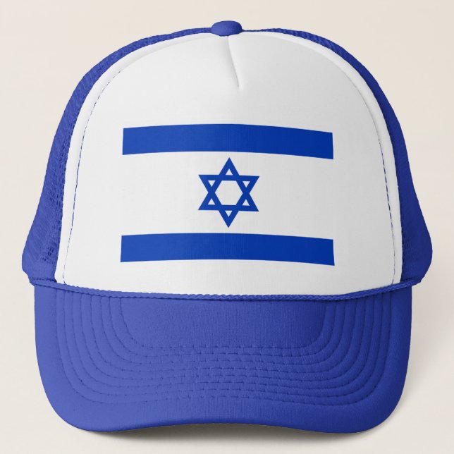 Gorra De Camionero Bandera de Israel (Anverso)