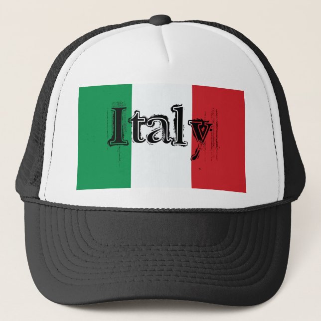 Gorra De Camionero Bandera de Italia (Anverso)