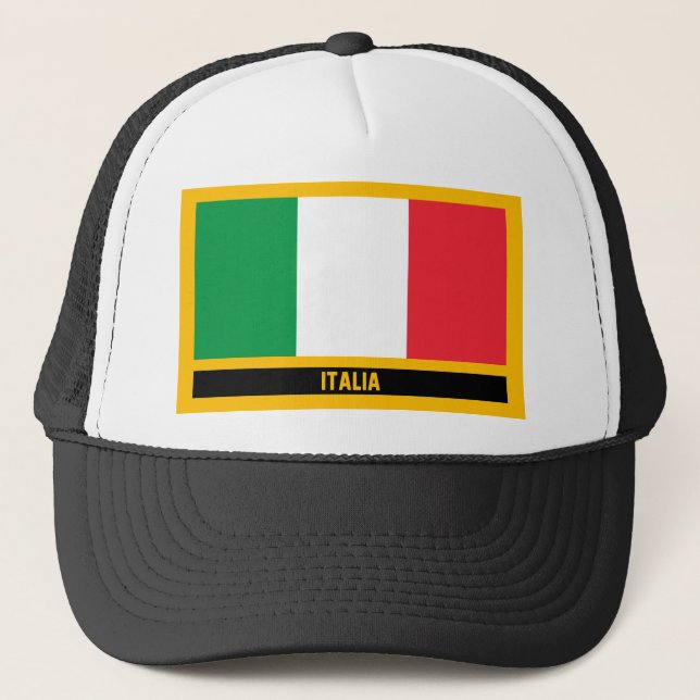 Gorra De Camionero Bandera de Italia (Anverso)