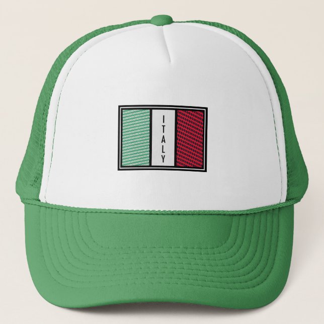 Gorra De Camionero Bandera de Italia (Anverso)
