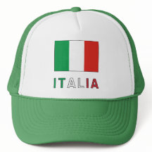 Bandera de Italia y palabra