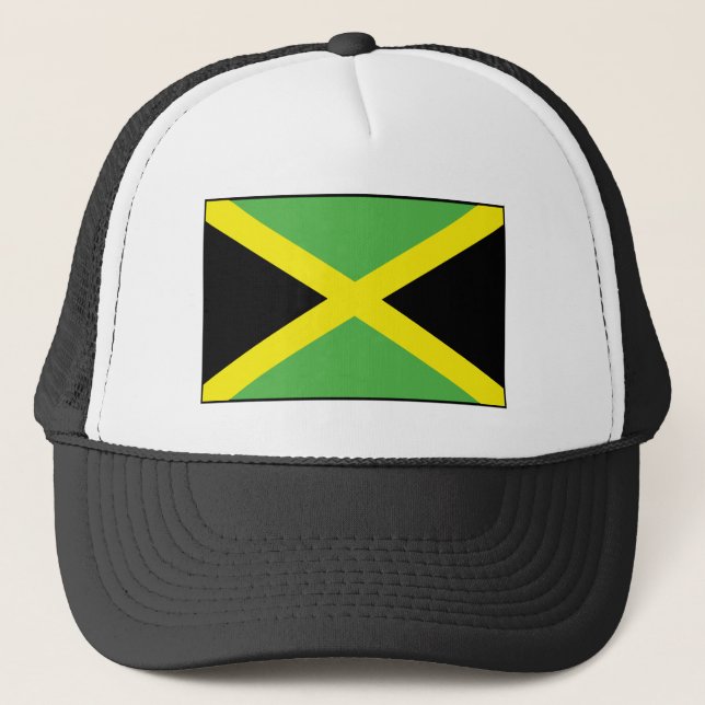 Gorra De Camionero Bandera de Jamaica (Anverso)