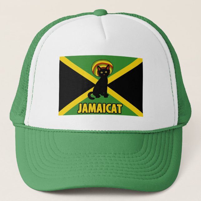 Gorra De Camionero Bandera de Jamaica (Anverso)