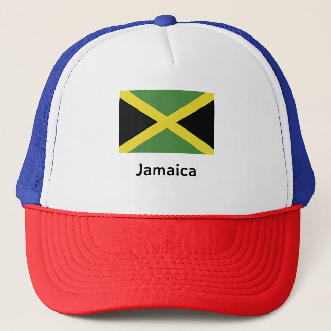 Gorra De Camionero Bandera de Jamaica (Anverso)