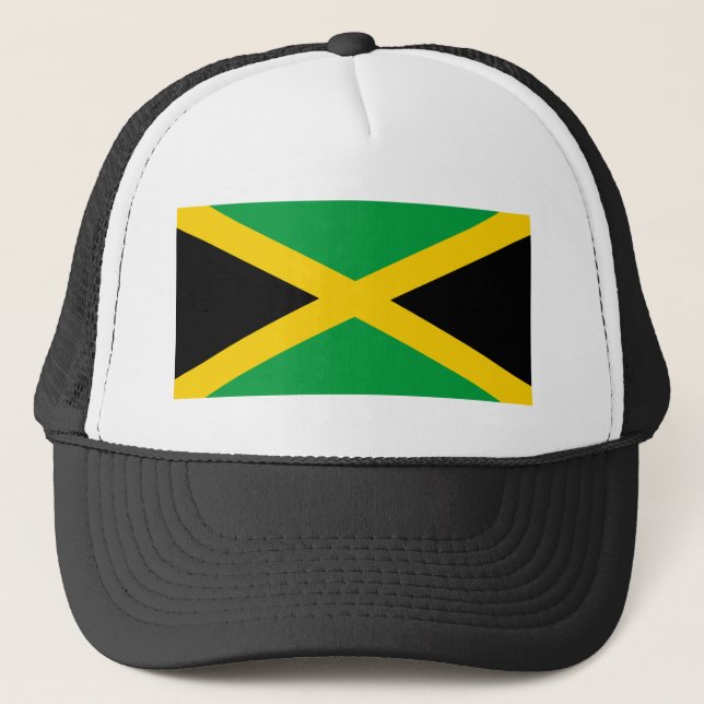 Gorra De Camionero Bandera de Jamaica (Anverso)