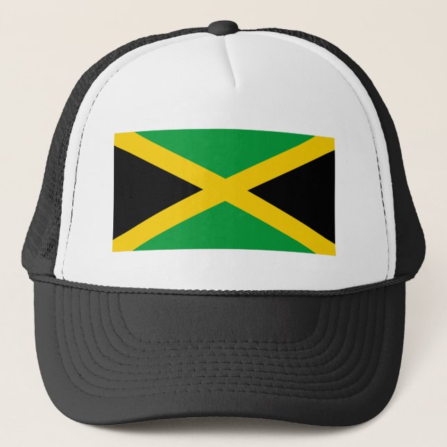 Gorra De Camionero Bandera de Jamaica (Anverso)