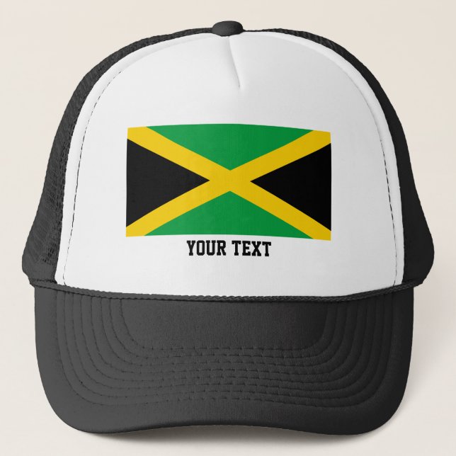 Gorra De Camionero Bandera de Jamaica (Anverso)