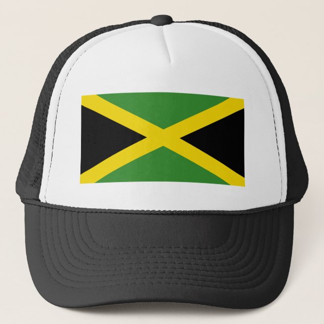 Gorra De Camionero Bandera de Jamaica (Anverso)