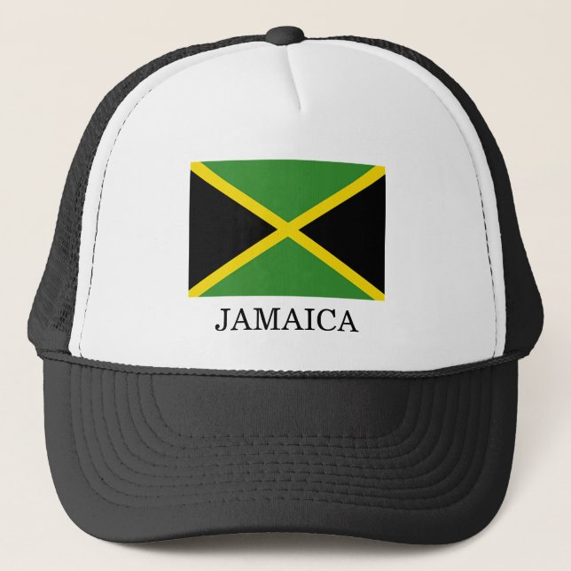 Gorra De Camionero Bandera de Jamaica (Anverso)