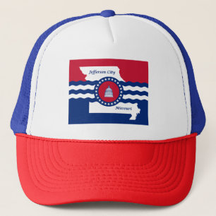 Gorra De Camionero Bandera de Jefferson City, Misuri