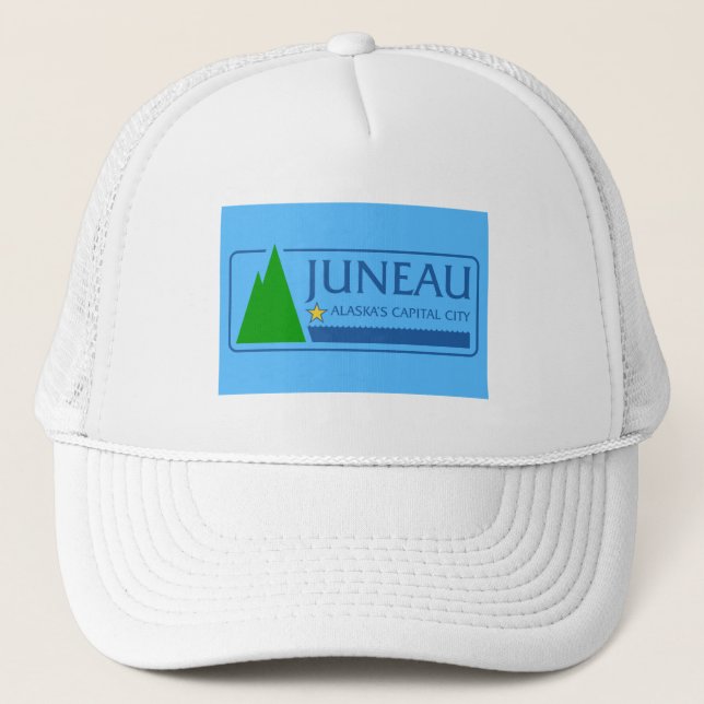 Gorra De Camionero Bandera de Juneau, Alaska (Anverso)
