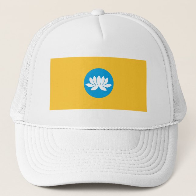 Gorra De Camionero Bandera de Kalmukia (Anverso)