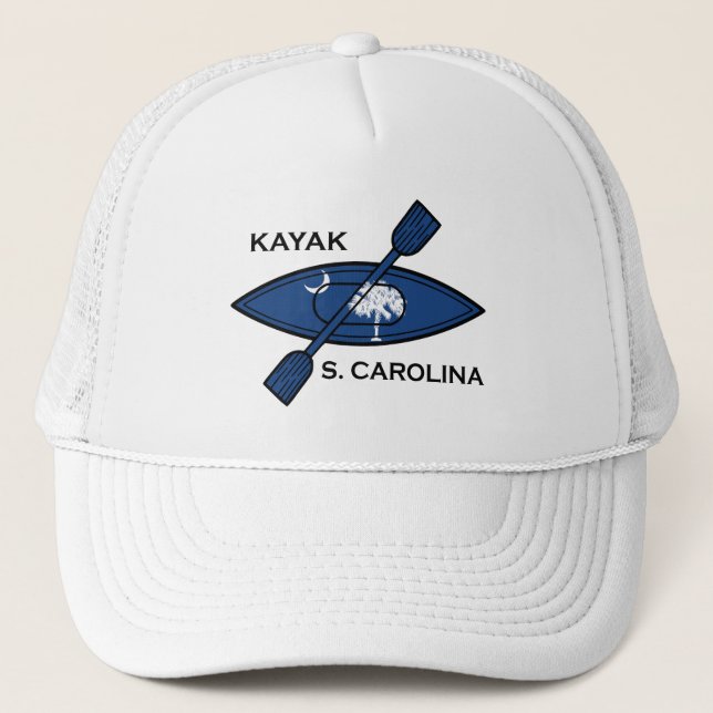 Gorra De Camionero Bandera de Kayak en Carolina del Sur (Anverso)