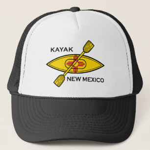 Gorra De Camionero Bandera de Kayak Nuevo México