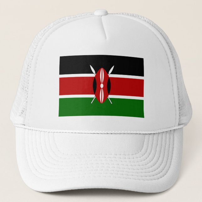 Gorra De Camionero Bandera de Kenia (Anverso)
