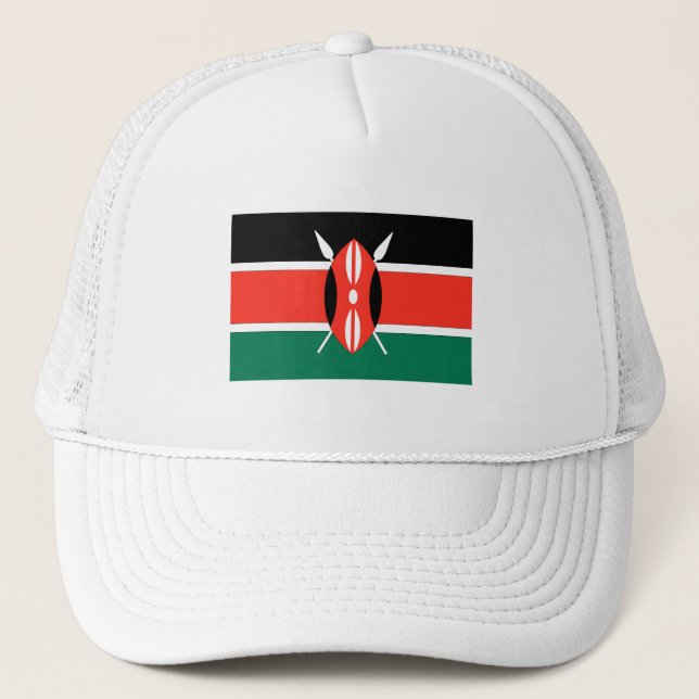 Gorra De Camionero Bandera de Kenia (Anverso)