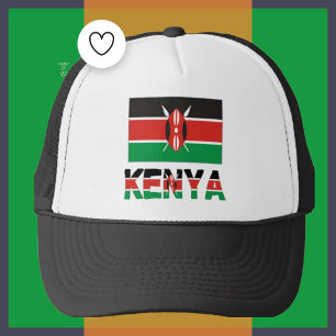 Gorra De Camionero Bandera de Kenia y Kenia