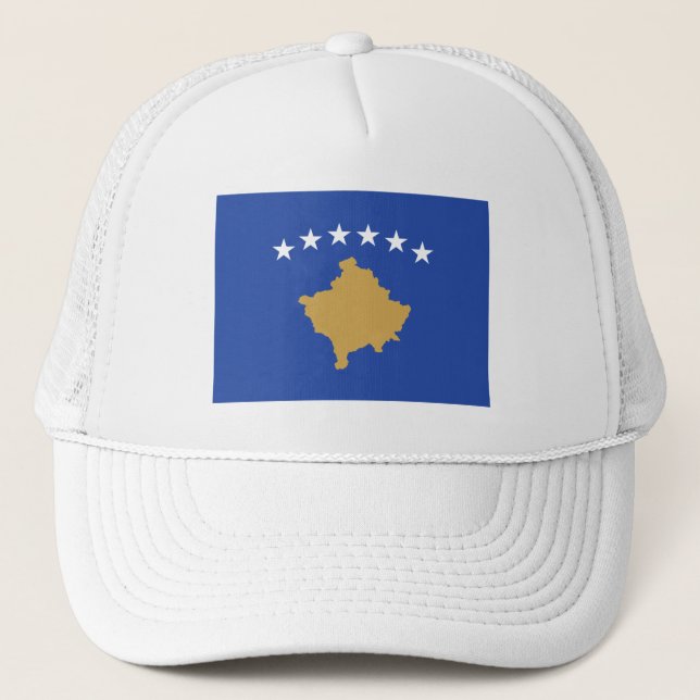 Gorra De Camionero Bandera de Kosovo (Anverso)