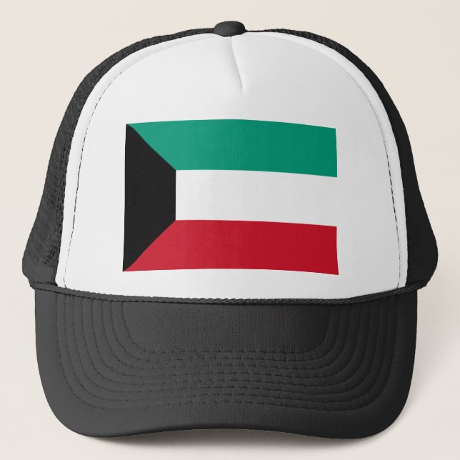 Gorra De Camionero Bandera de Kuwait (Anverso)