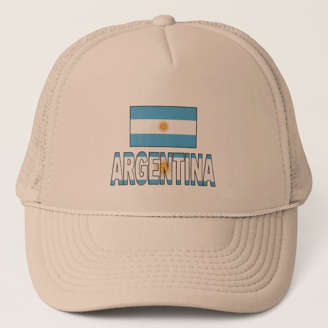 Gorra De Camionero Bandera de la Argentina (Anverso)